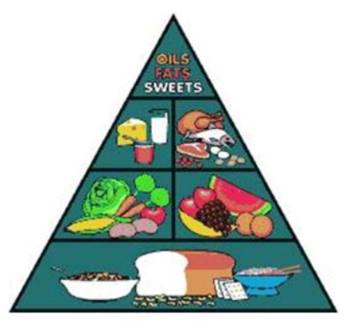 La piramide degli alimenti